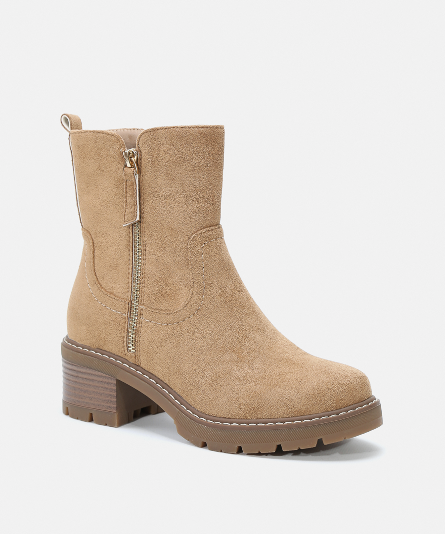 Botines cremallera externa